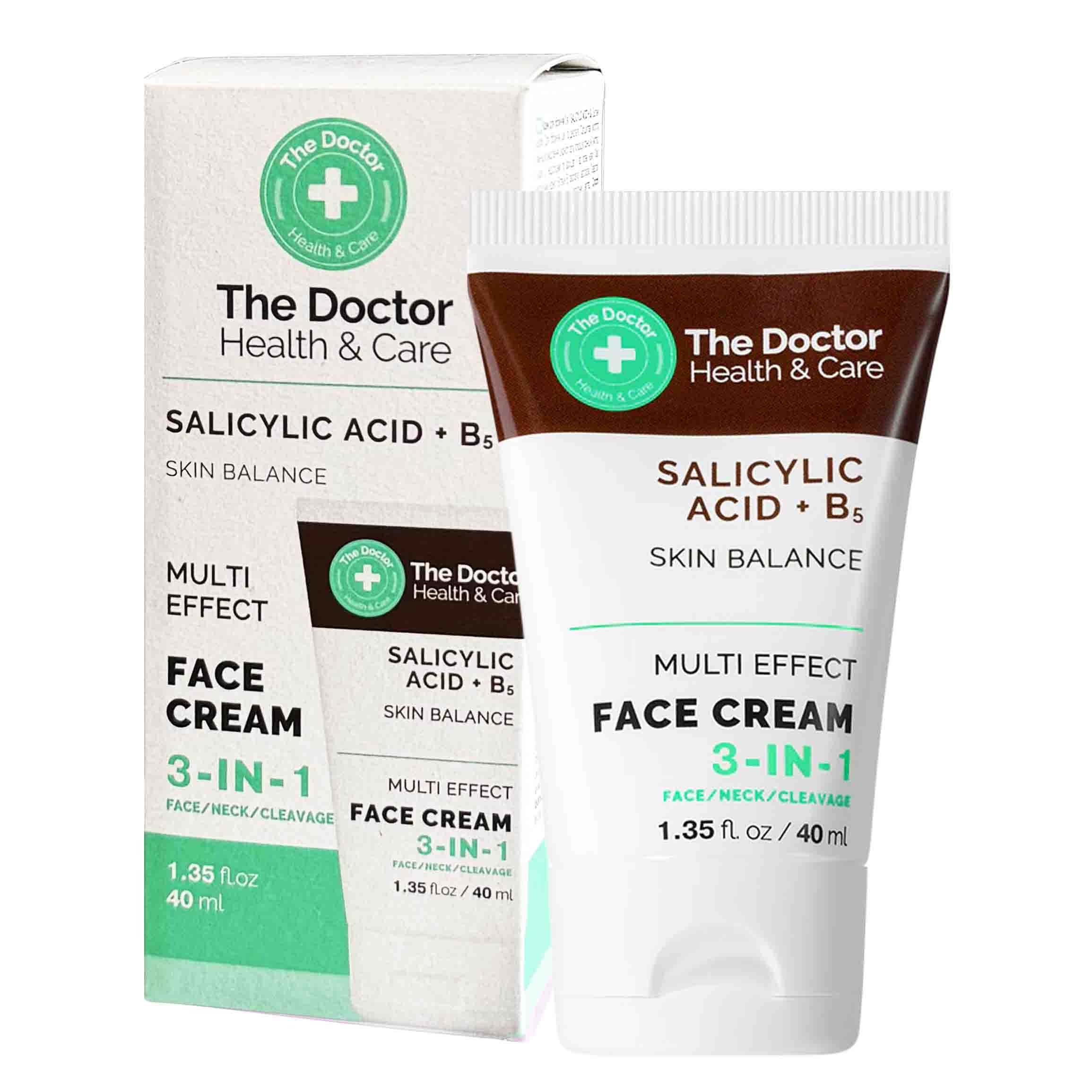 "The Doctor" Gesichtscreme 3-in-1 "Salicylic Acid+B5", Salicylsäure für Hautbalance, 40 ml