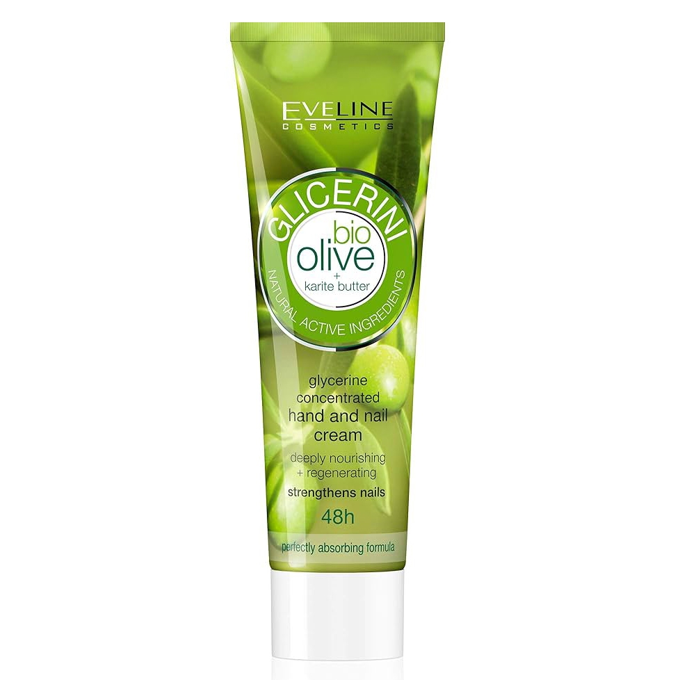Eveline - Glycerin Hand- und Nagelcreme mit Olive mit Karitebutter, 100 ml