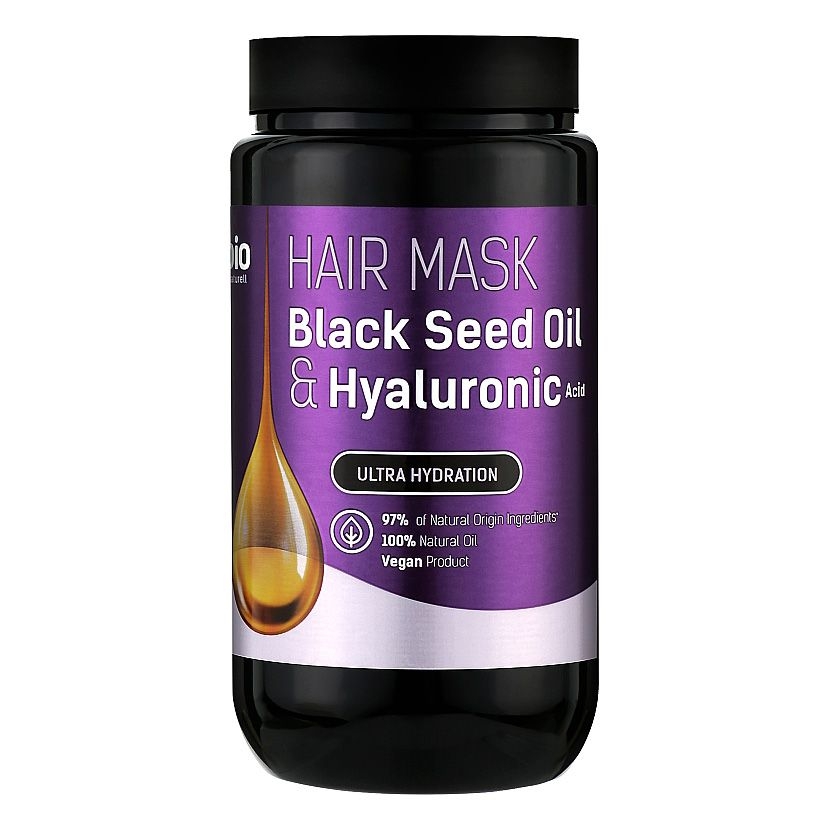 Bio Naturell - Haarmaske, "Black Seed Oil & Hyaluronic", 946 ml