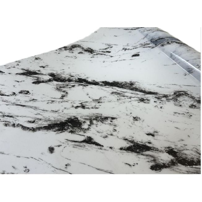 Tischdecke PVC "3D", 90cm/10m, Grauer Marmor mit schwarzem, (5094)