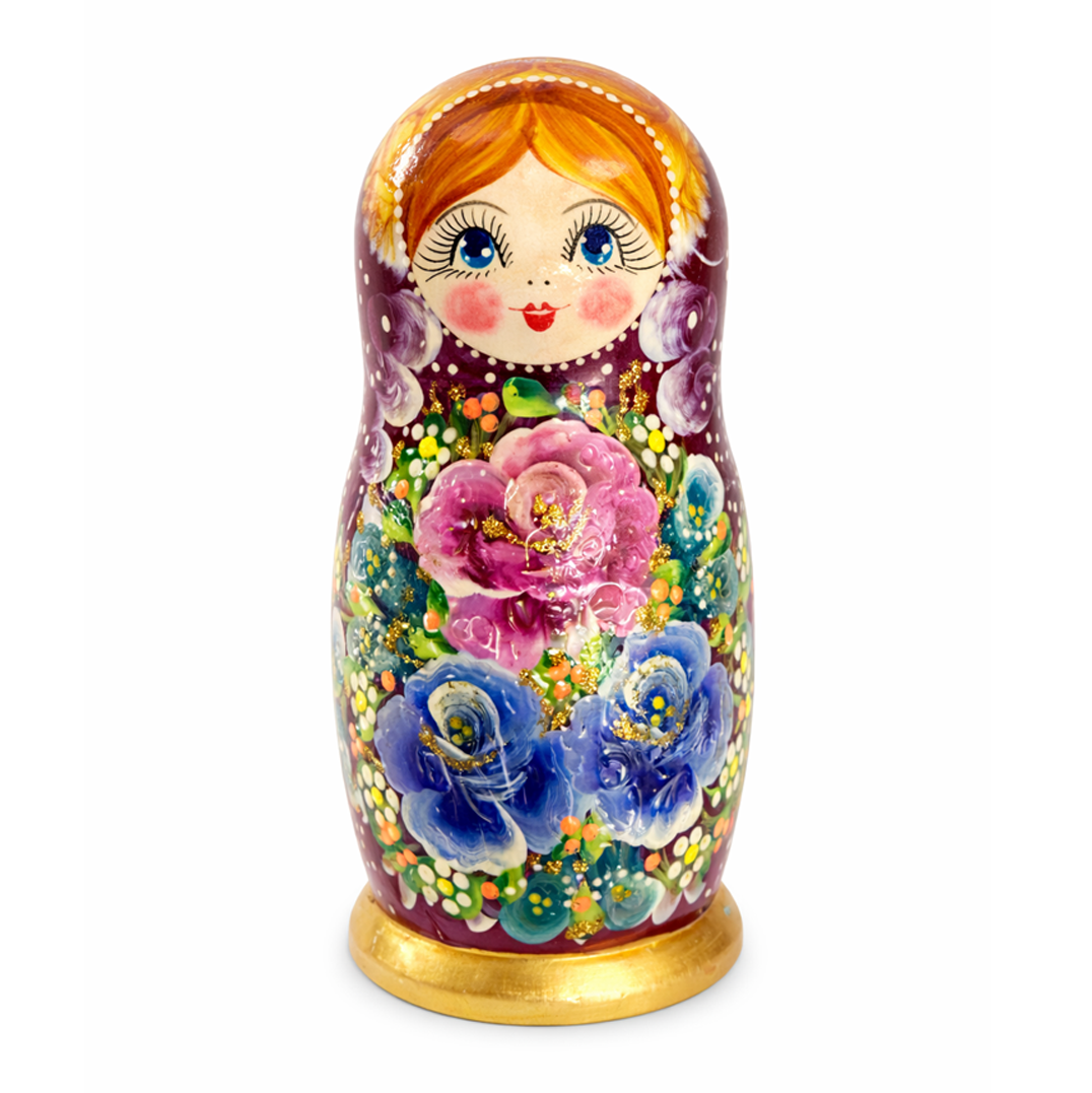 Матрёшка «Цветочное волшебство – Летние орхидеи», 22–23 см (7 мест)