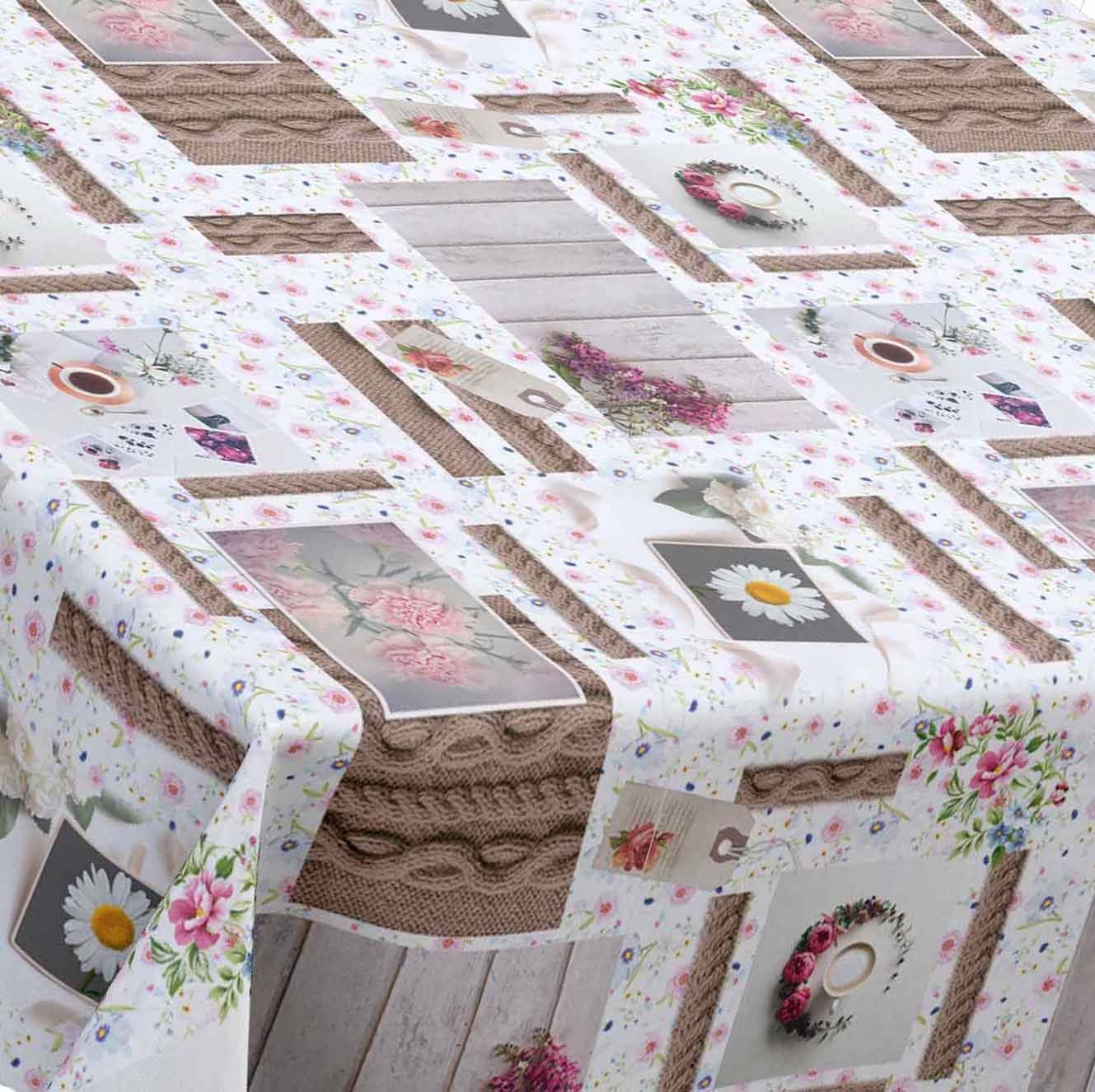 Клеенка M, 67A, 20х1,4 м (ромашки)