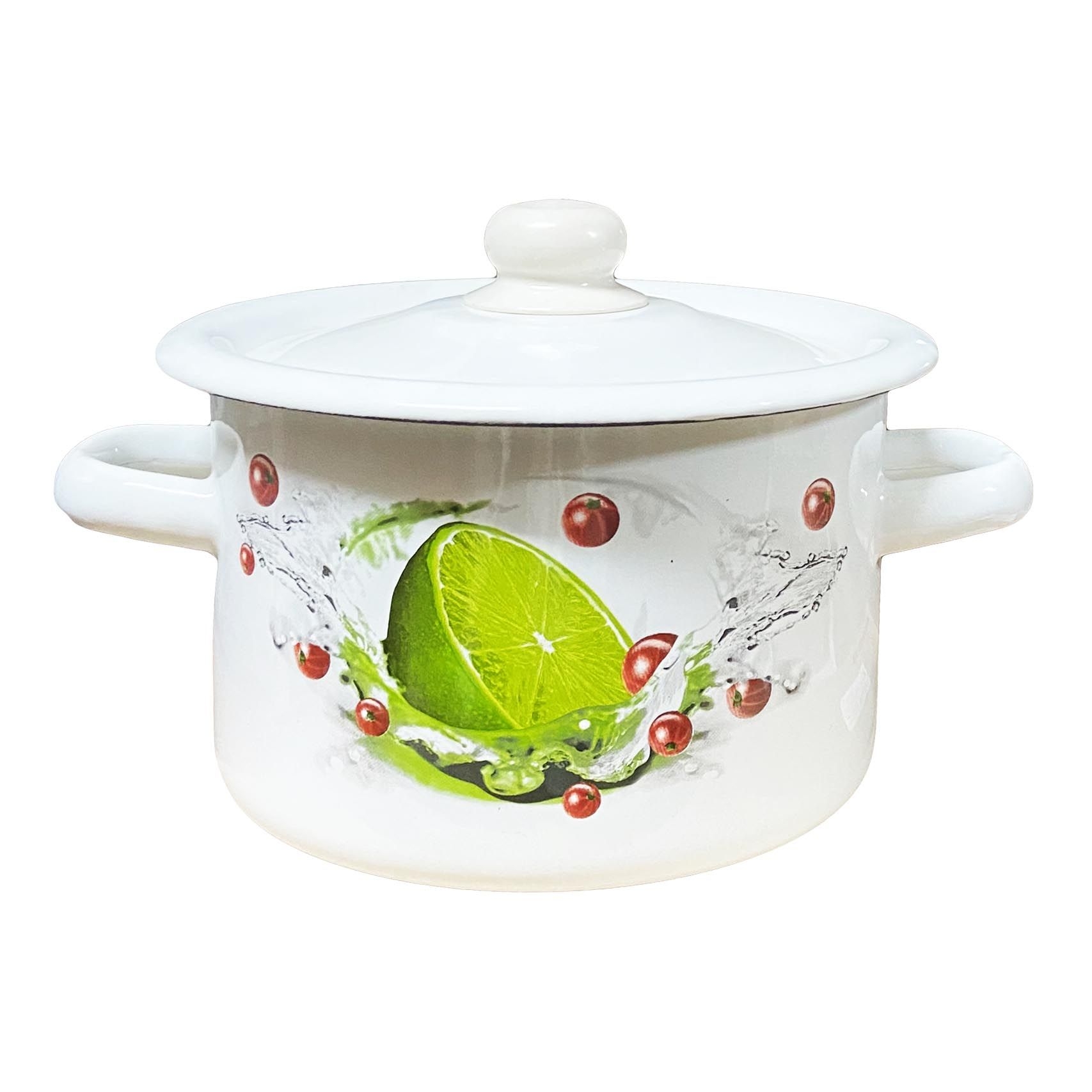 Topf, emailliert "Limette", 2,0 L, zylindrisch