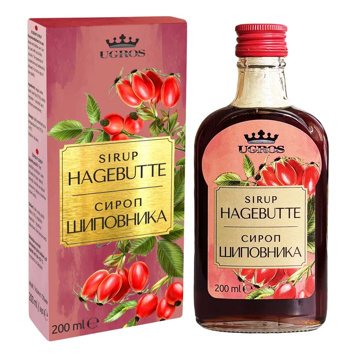 "Ugros" Sirup Hagebutten, 200 ml