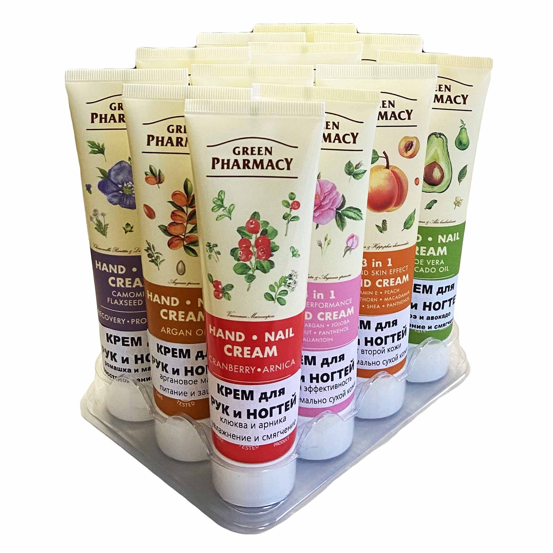 "Green Pharmacy" Handcreme Palette aus 12 St., 100 ml