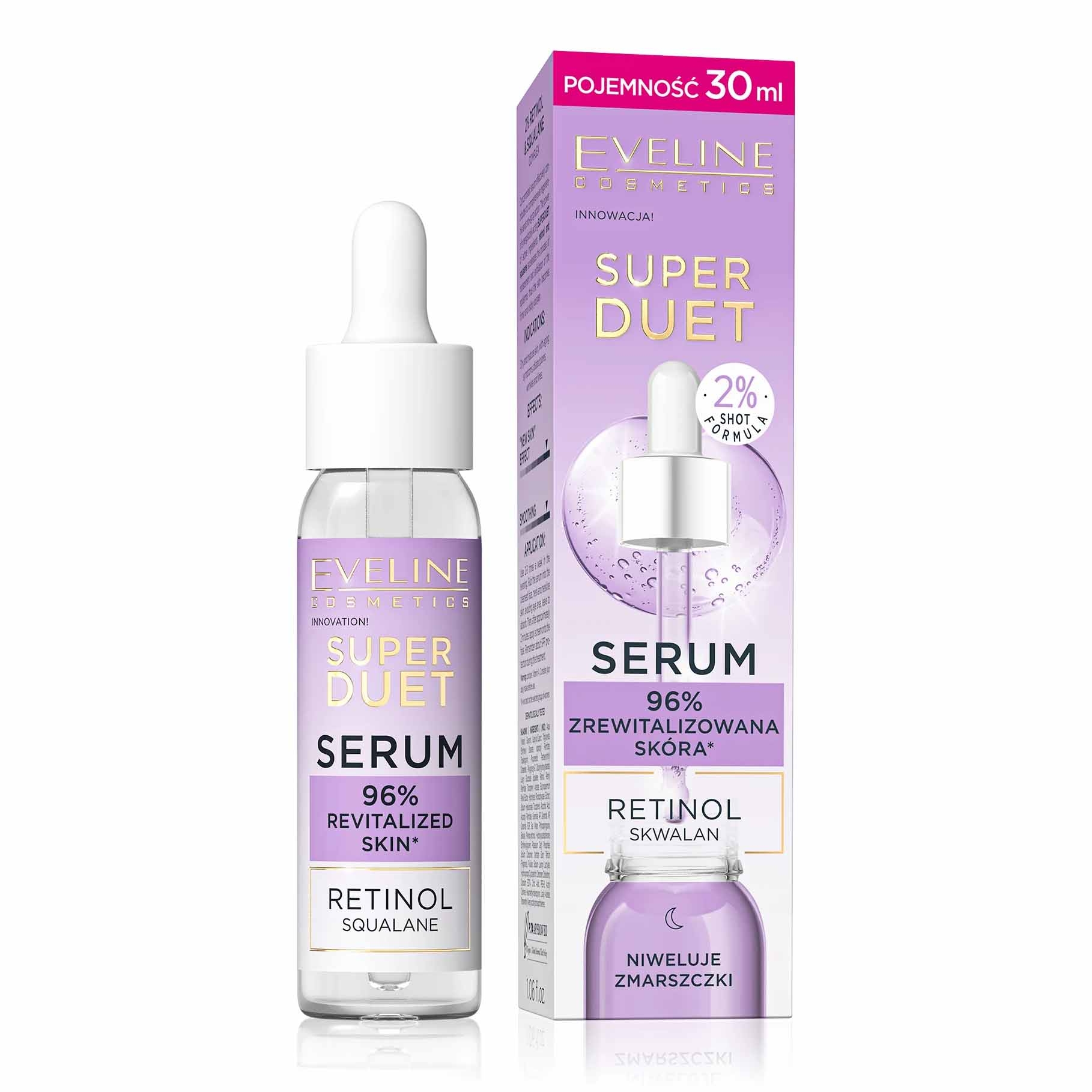 Eveline - "Super Duet" Serum Retinol und Squalan, 30 ml