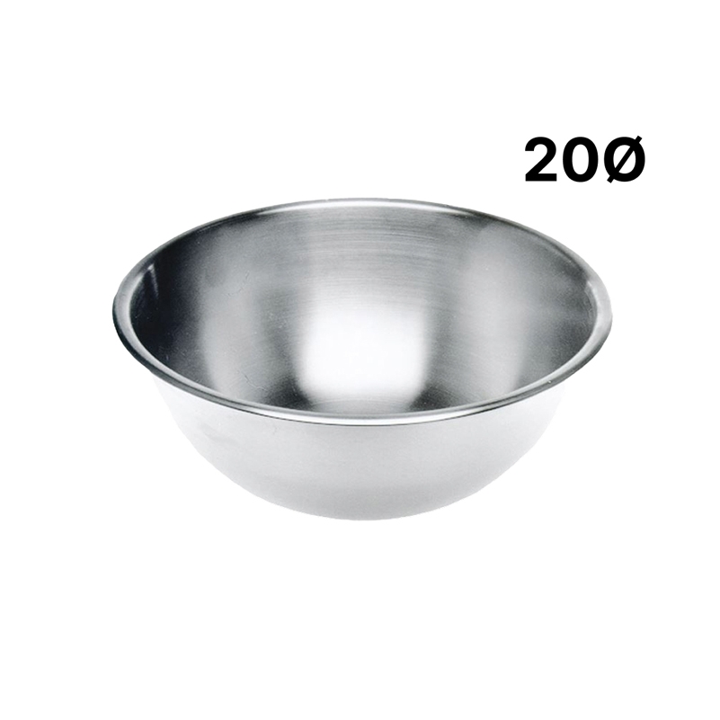 Edelstahlschüssel, normale, 20 cm