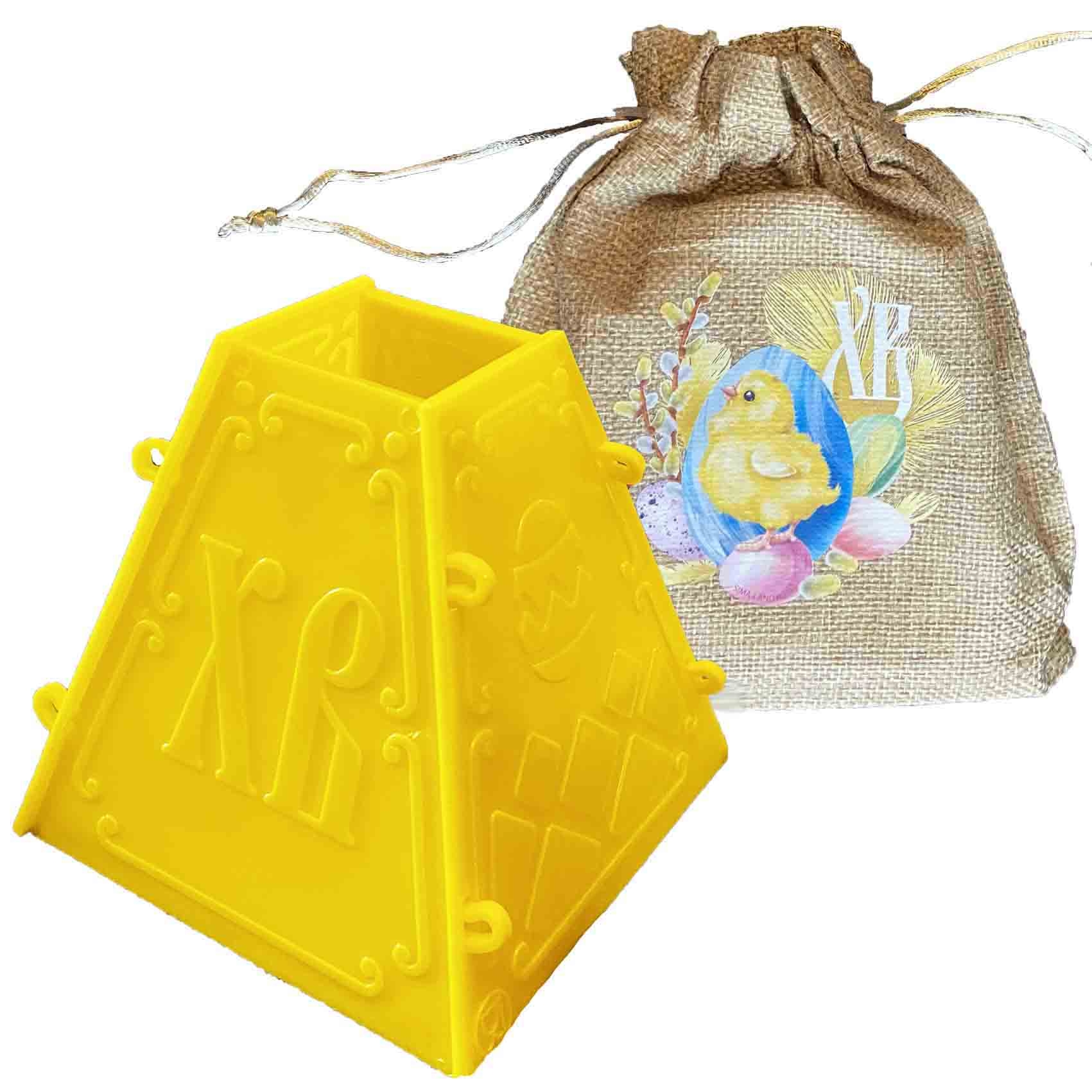 Plastikform für Quark-Oster-Kuchen mit Tüte "Hühnchen ХВ", 11x11,5 cm