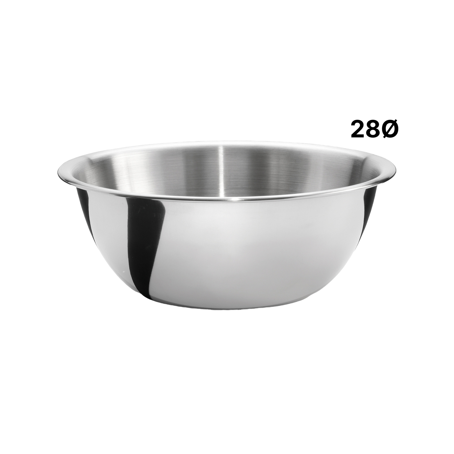 Edelstahlschüssel, normale, 28 cm