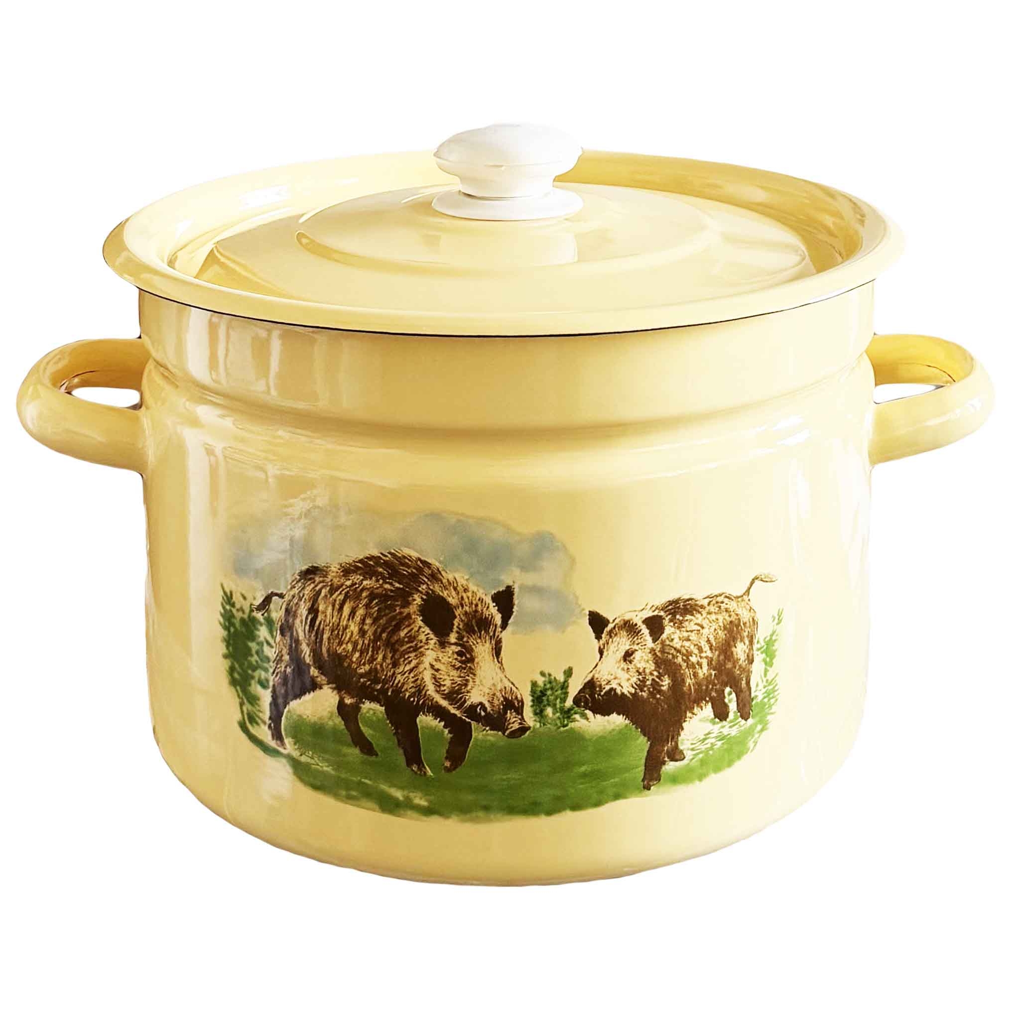 Topf, emailliert "Wildschweine", 9,0 L