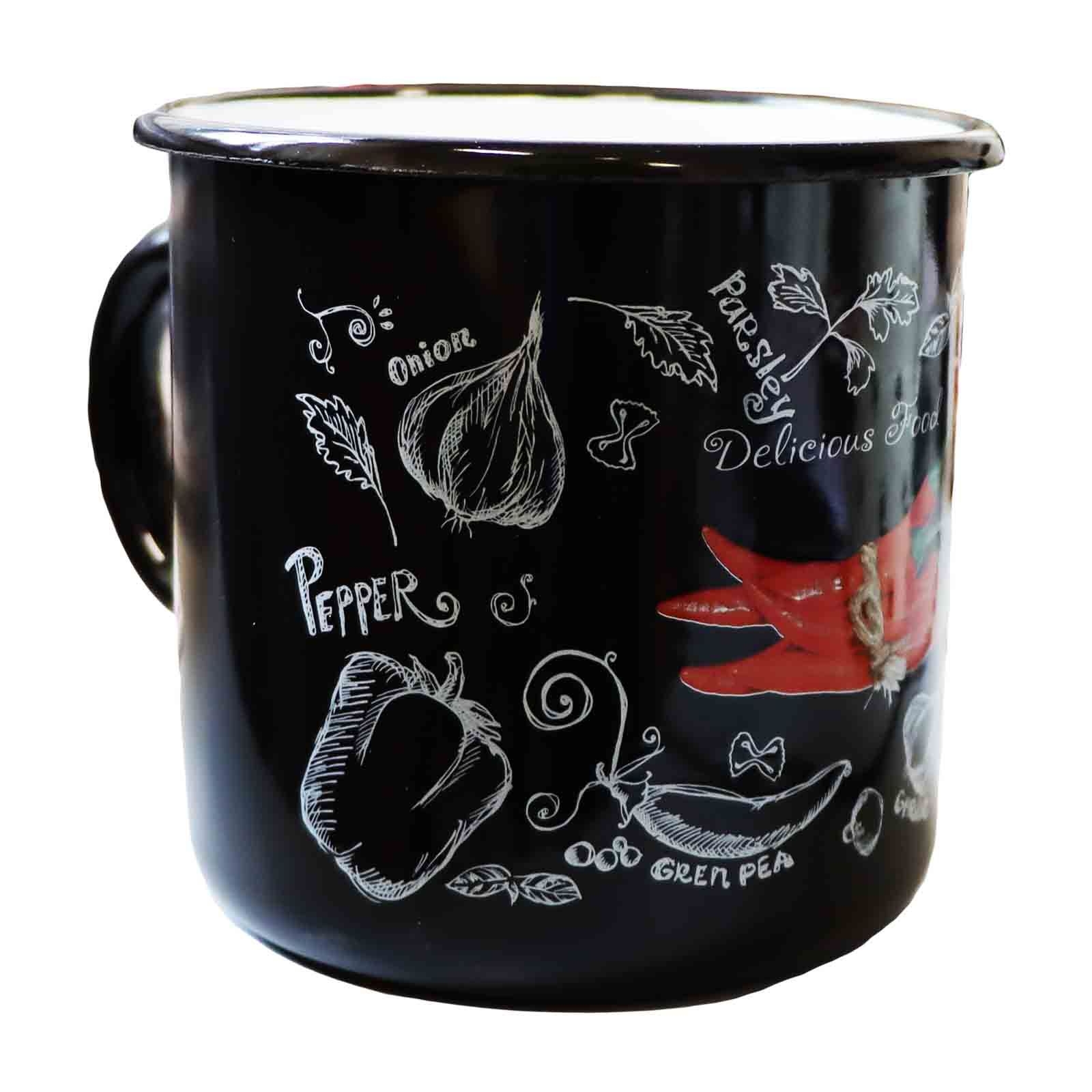 Becher, emailliert "Spisy", 1,0 L