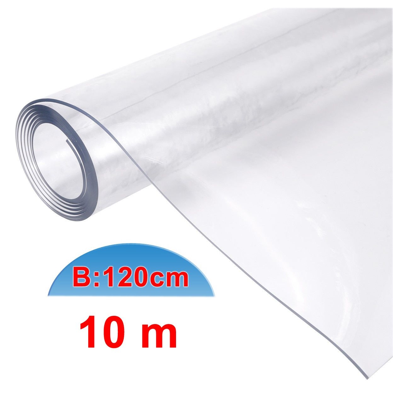Tischdecke PVC "Crystal", transparent, 120cm/10m