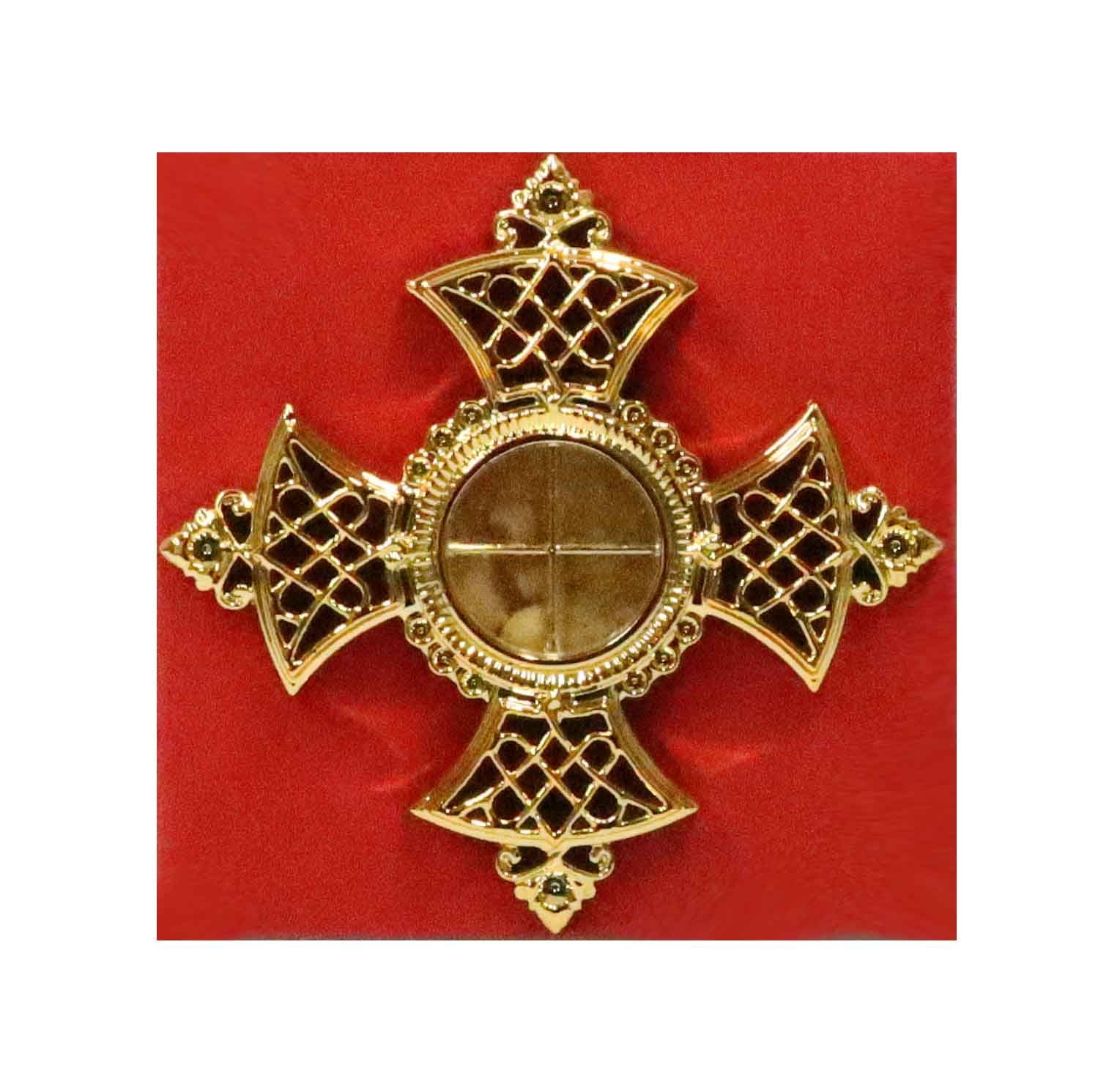 Kreuz mit Weihrauch mit Klebepad , 7 x 7 cm