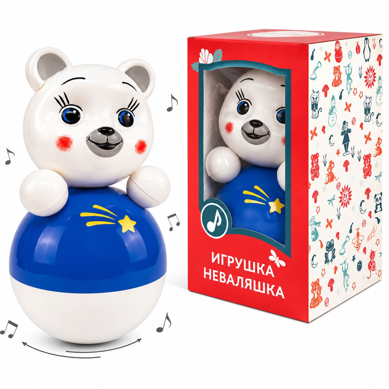 Stehaufpuppe "Bärenjunges" , 22-23 см cm