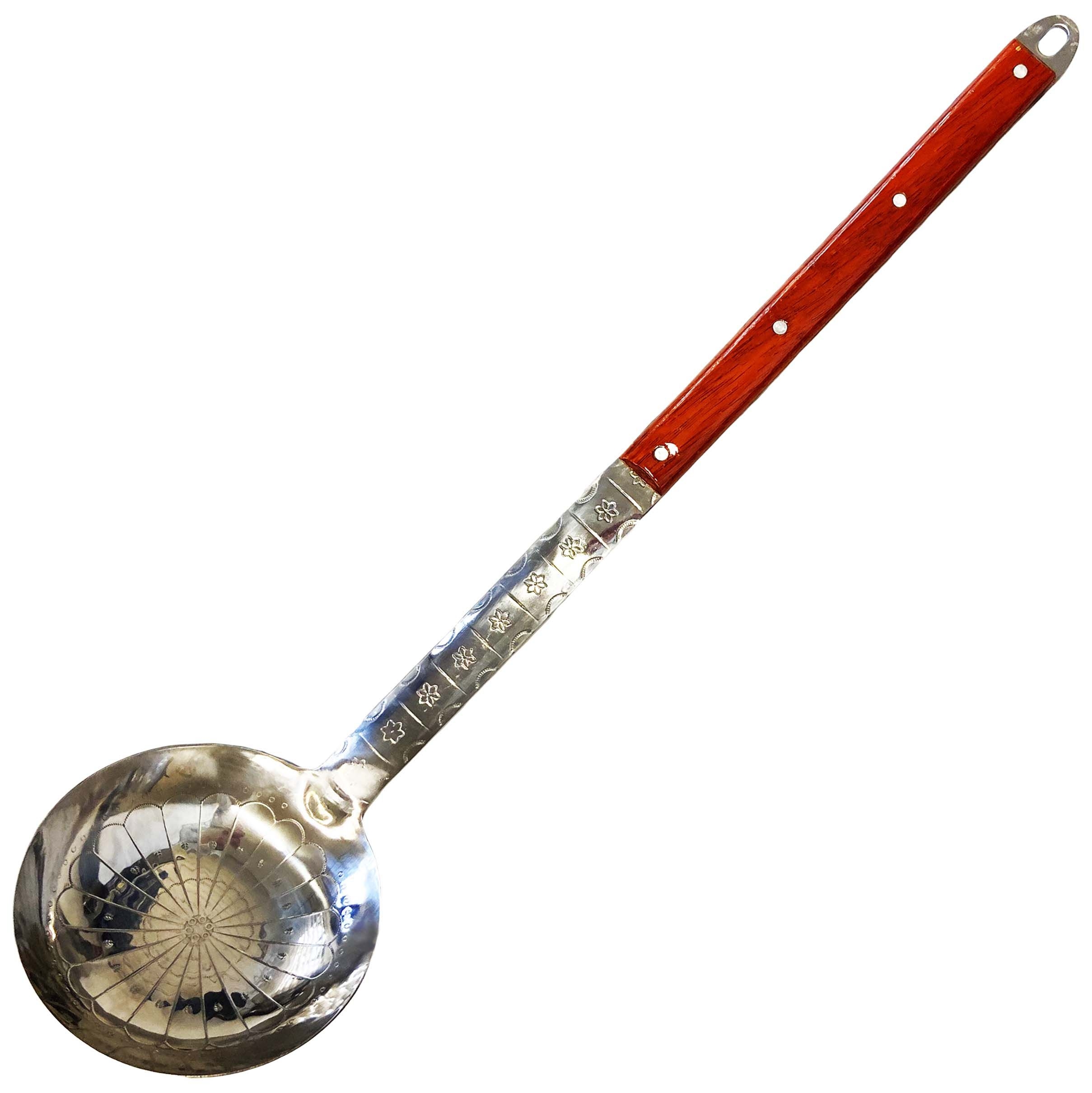 Schaumkelle für Kessel, 65 cm (Edelstahl, Holz)