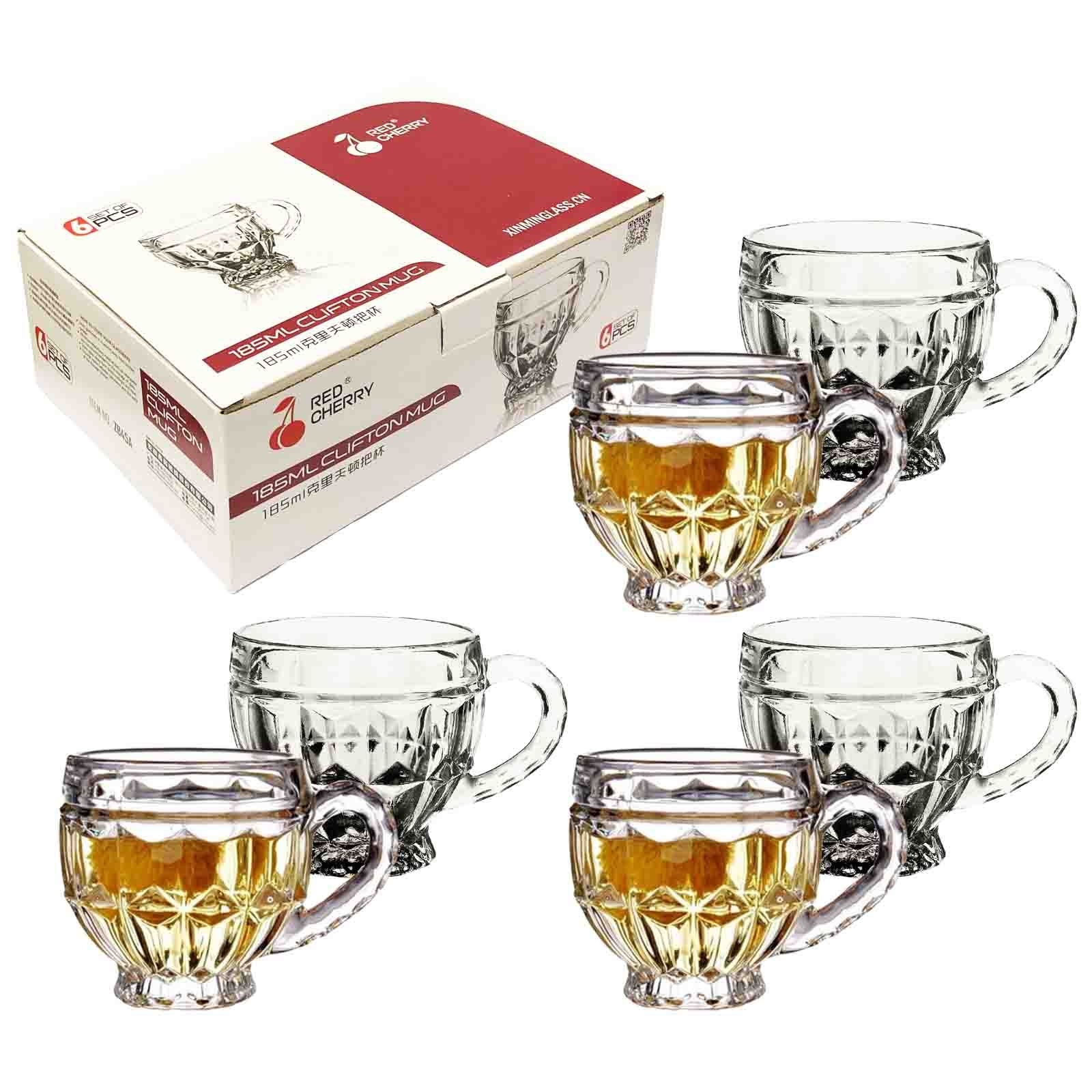 Set aus 6 Glastassen, Rad Cherry, 185 ml (ZB45A)