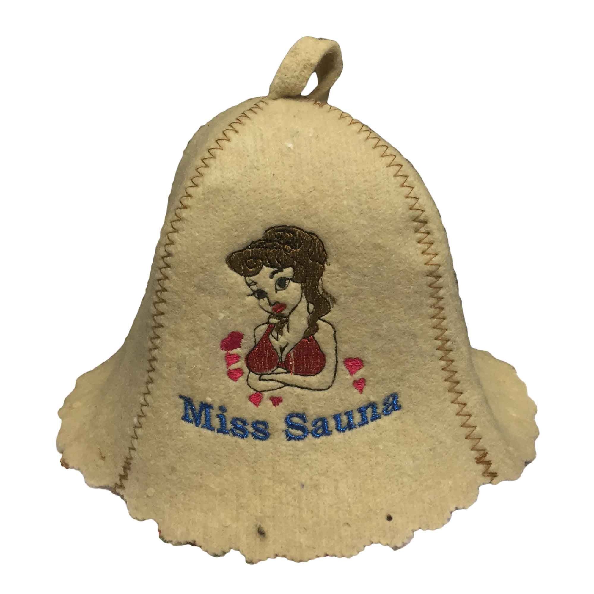 Шапка для сауны, "Miss sauna"