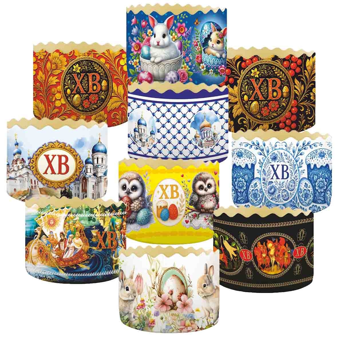 Backform für Osterkuchen "Mischung neu", 500 g, 130х85 mm