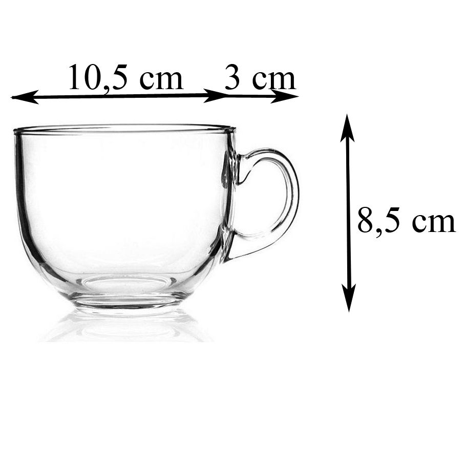 Set aus 3 Glastassen, G-Hors, 470 ml (BMDP01)