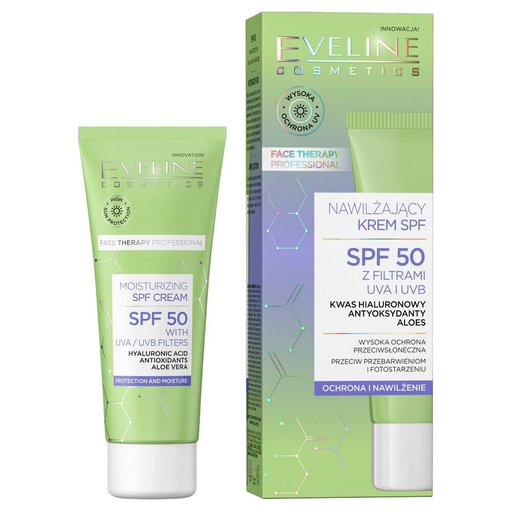 Eveline SPF 50 Creme Feuchtigkeitsspendend, 30 ml