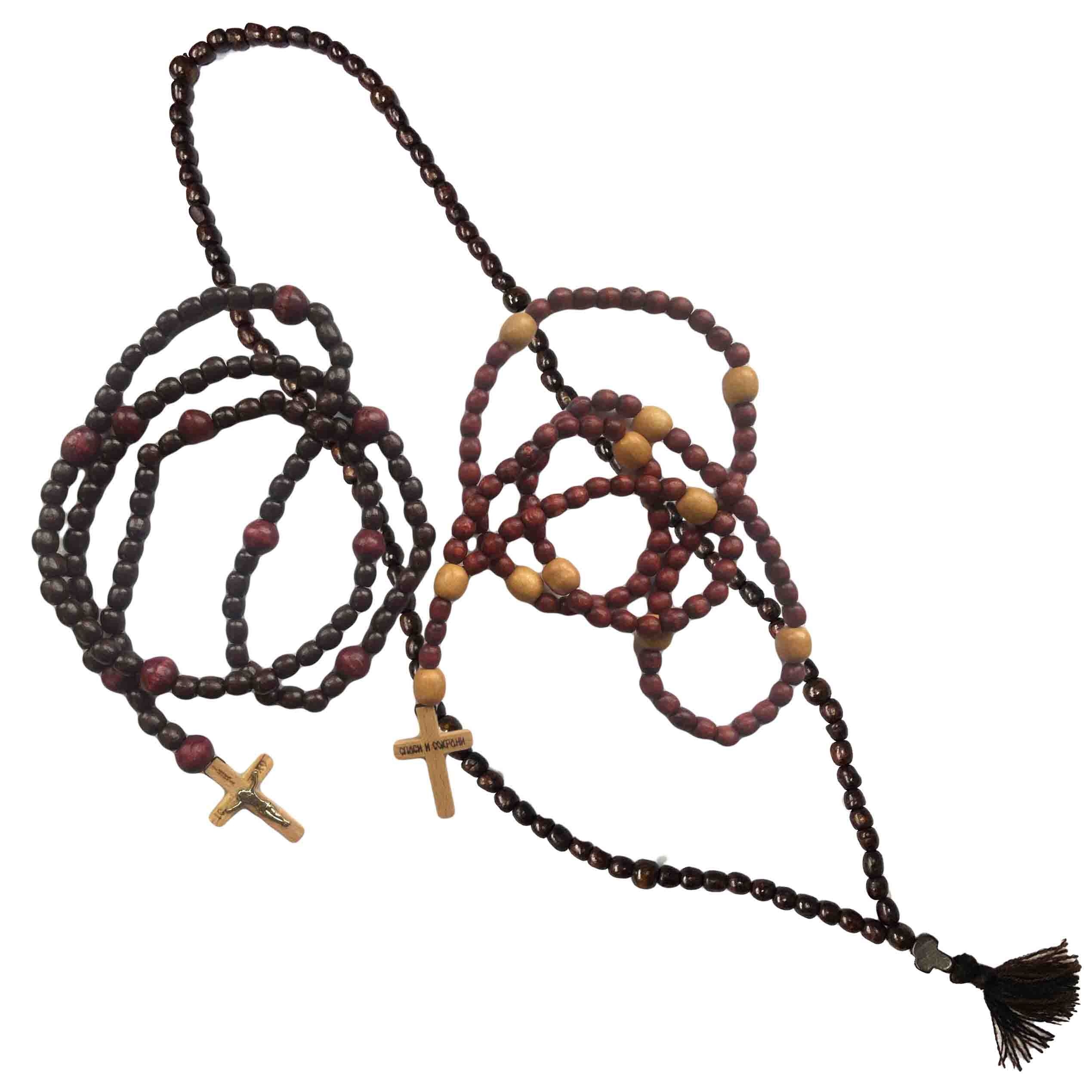 Rosenkranz (Holz), über 100 Elementes