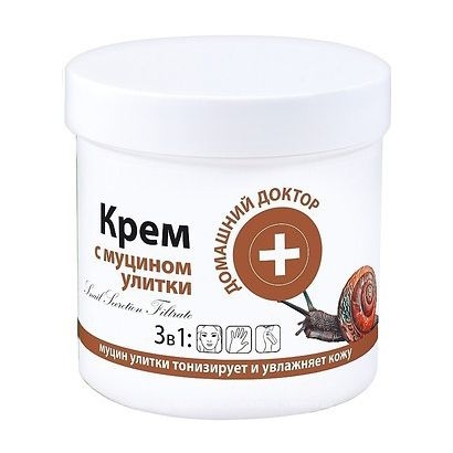 "Domaschnij Doktor" Creme 3 in 1, "Mit Schneckenschleim", 250 ml