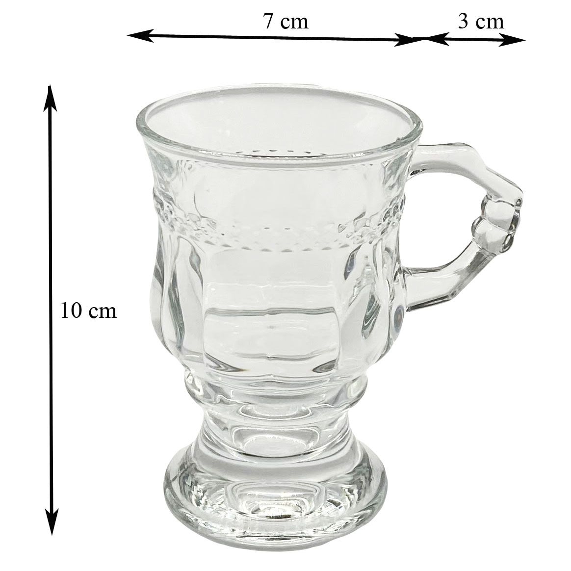 Tassen-Set aus Glas 6 St., 150 ml, (BMZB72)