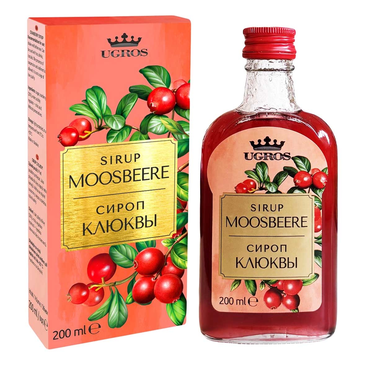 "Ugros" Sirup Moosbeere, 200 ml