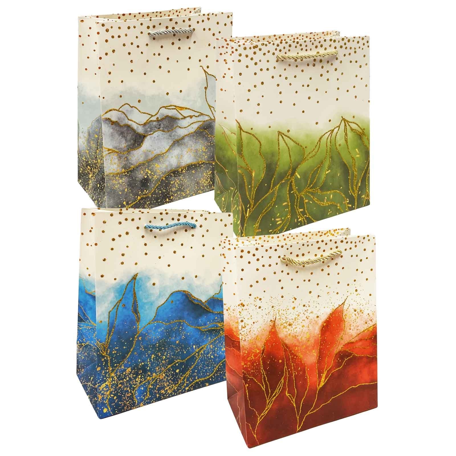 Geschenktasche-Set "Goldene Herbst", M, 22x31cm