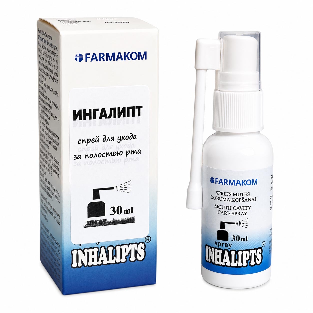 "Farmakom" - "Inhalipt" sanfter Spray zur Mundpflege, 30 ml
