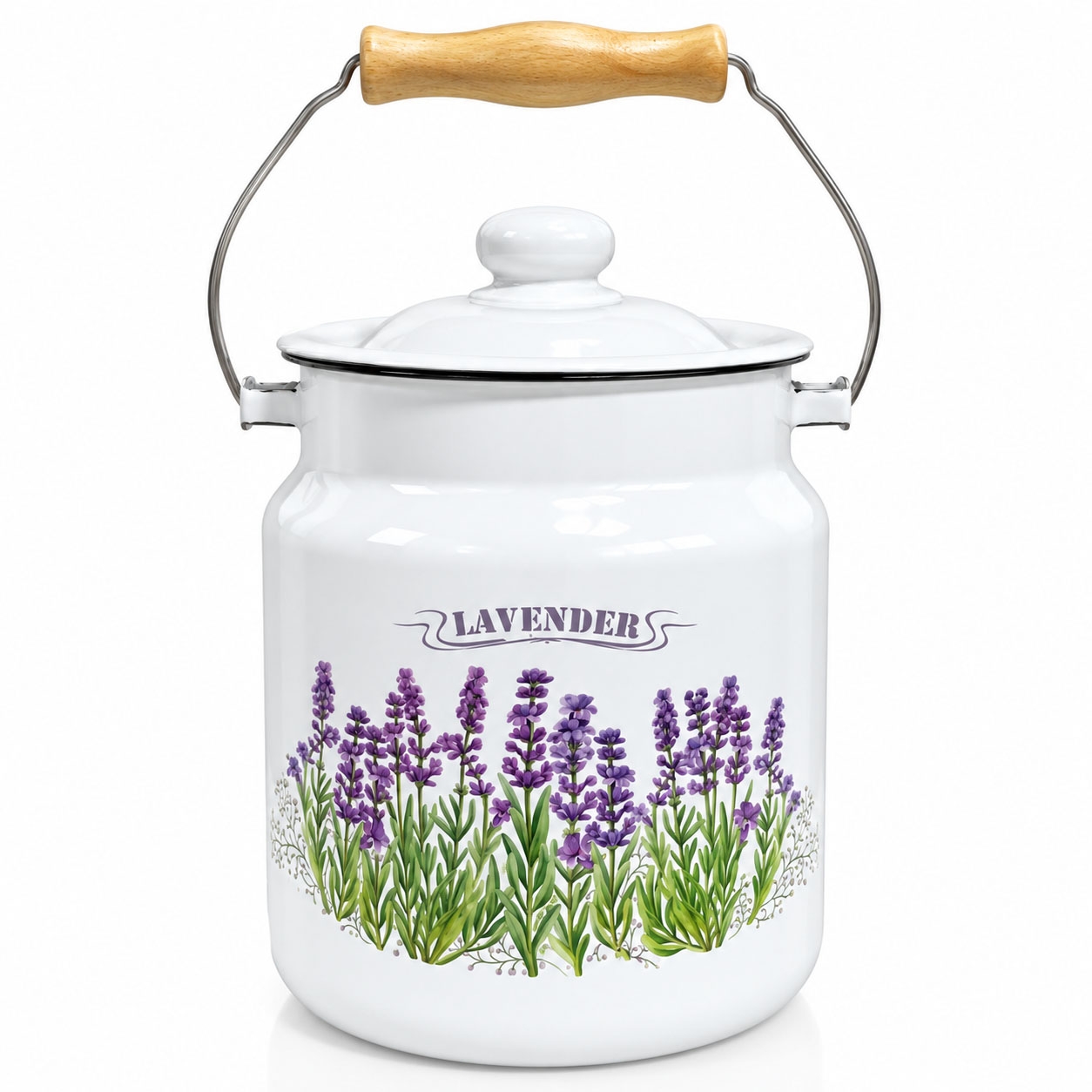 Transportkanne, emailliert, 3,5 L "Lavender"