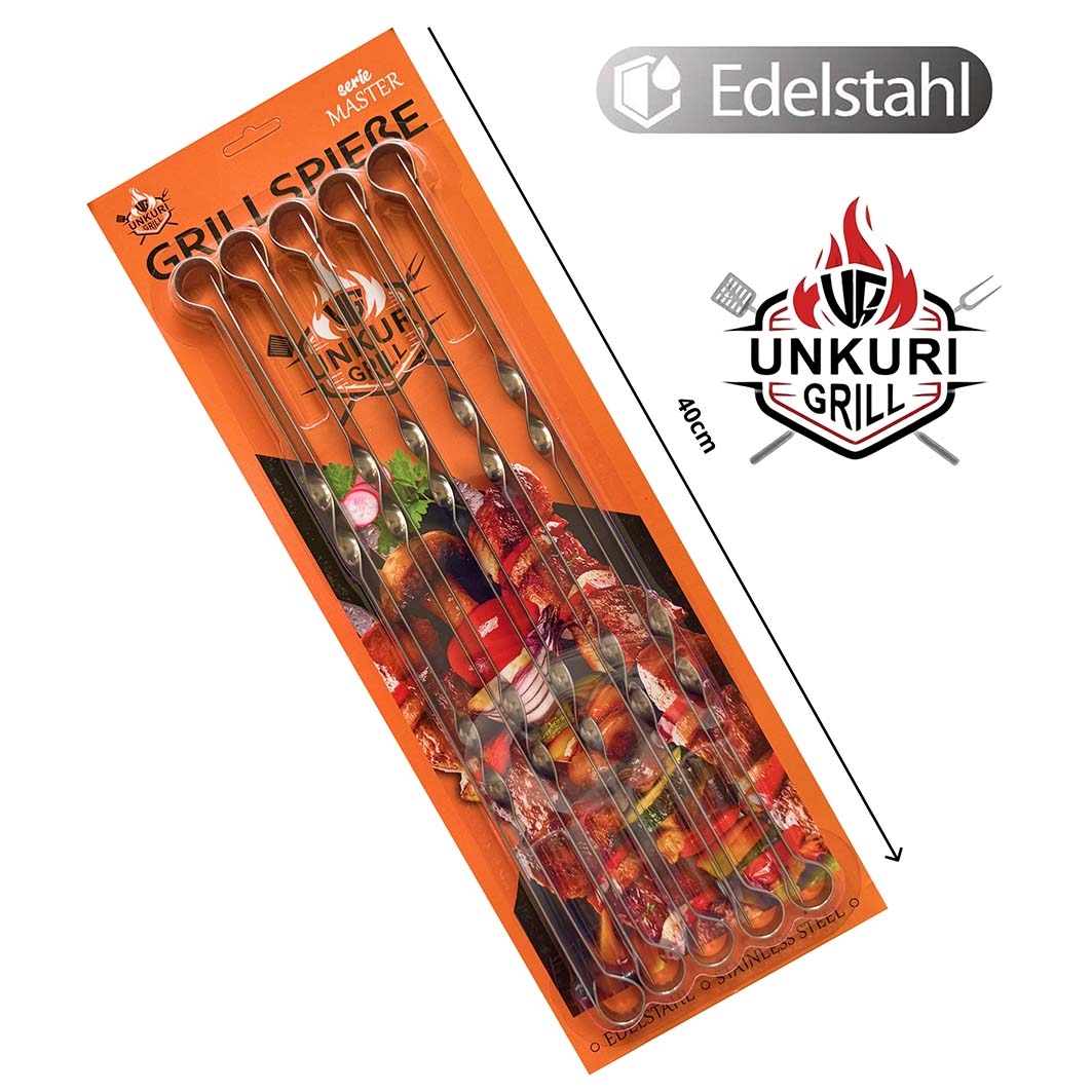 Grillspieße "Master", 40см х 1см x 1,5 мм, 10 St.