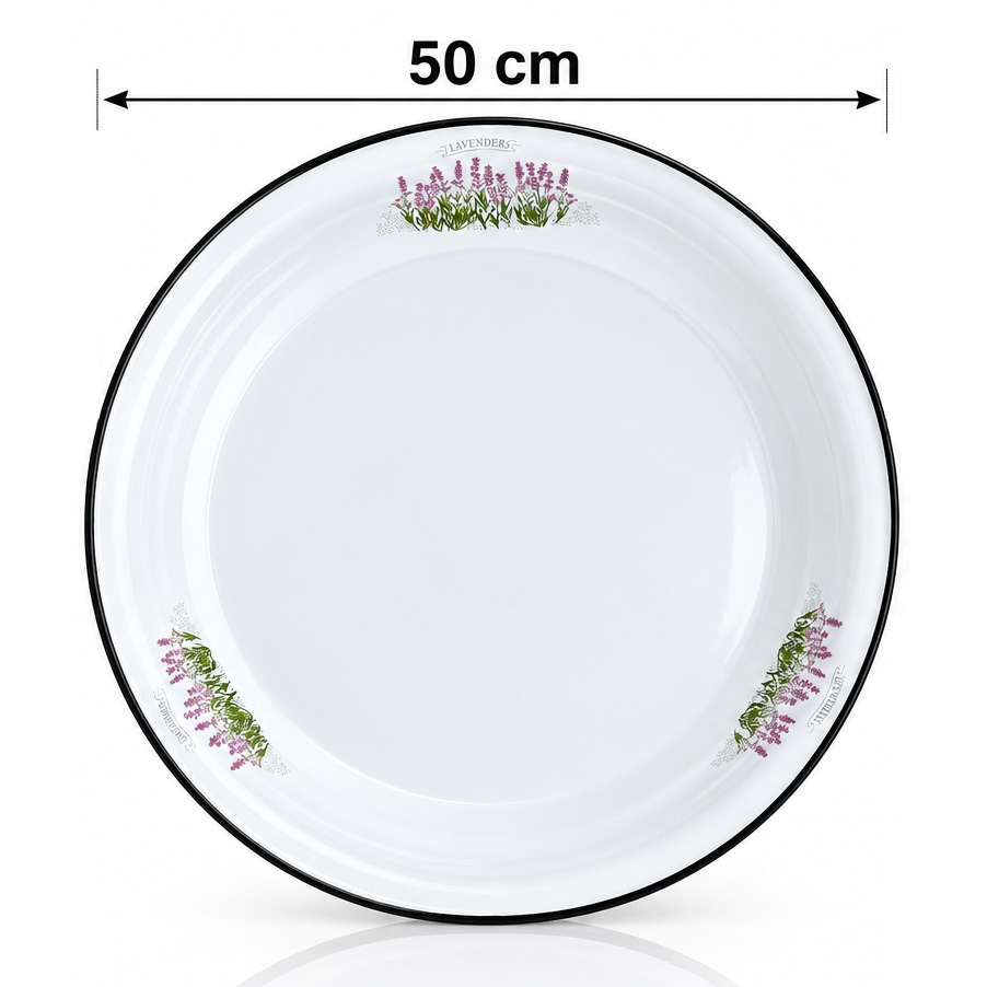 Блюдо "Лаванда" эмалированное, Ø 50 см, 6.5 л