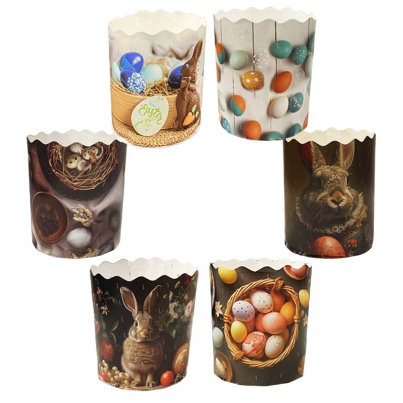 Backform für Osterkuchen "Mischen Neu", 150 g, 70x85 mm