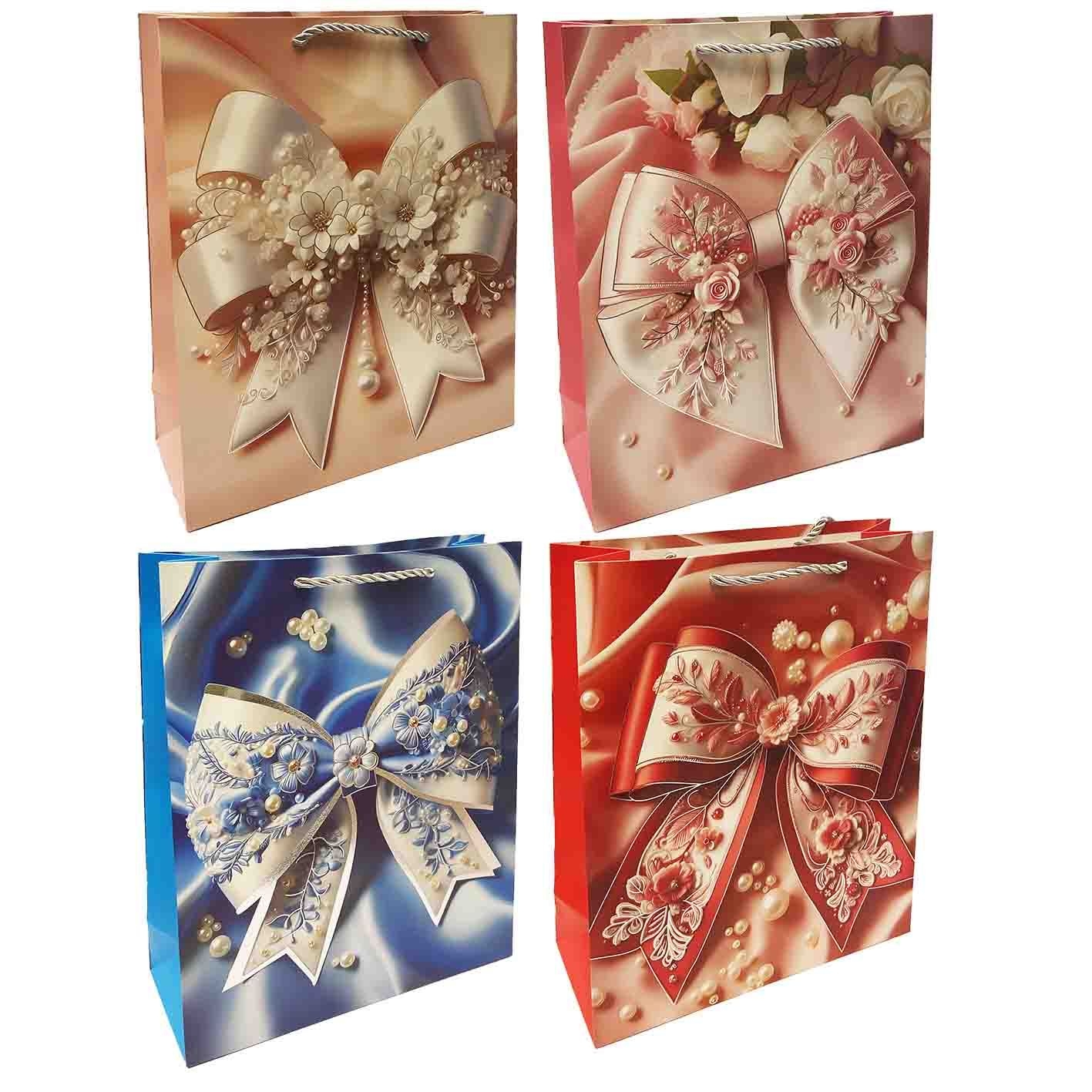 Geschenktasche, S, 23x18cm, "Bögen"