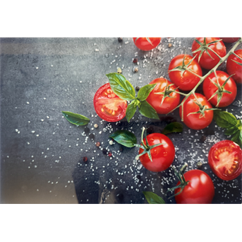 Schneidebrett-Abstell/Serviertablett aus Glas "Чери", 20x30 cm (N24)