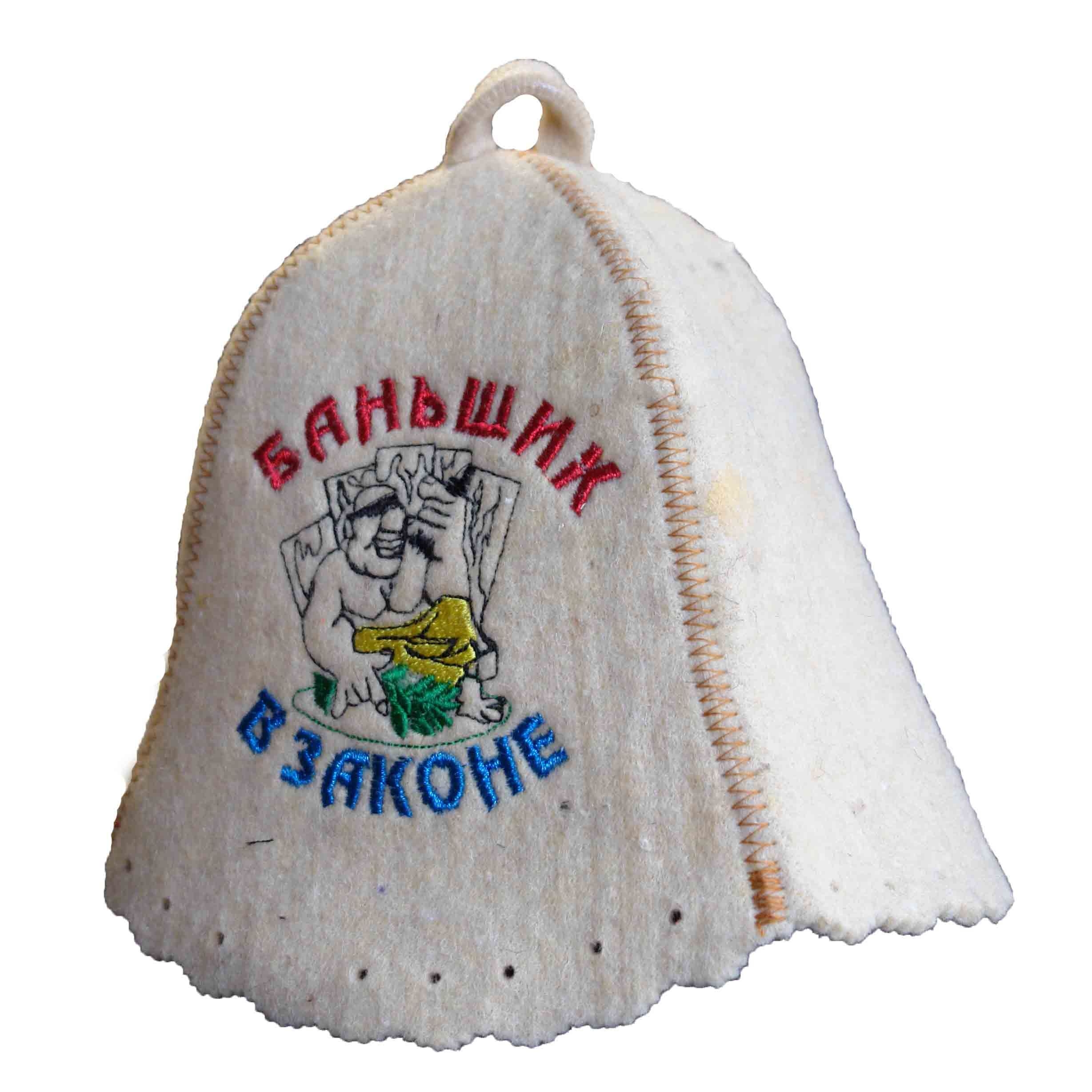 Filzhut für Sauna, "Баньщик в законе"