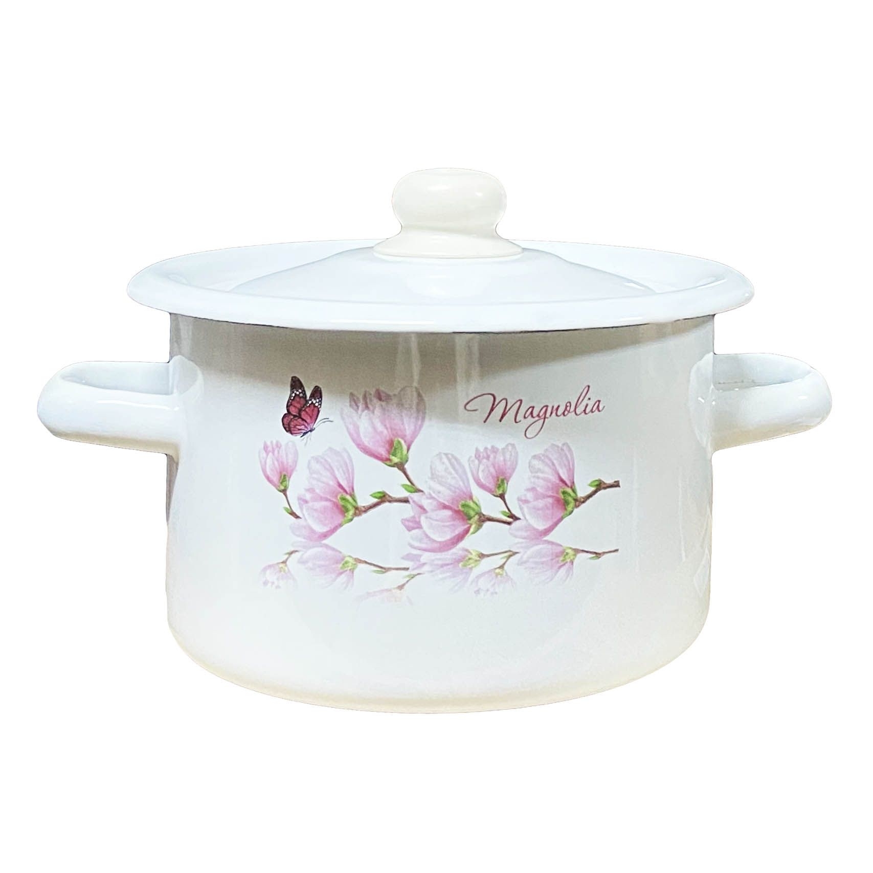 Topf, emailliert "Magnolie", 2,0 L, zylindrisch