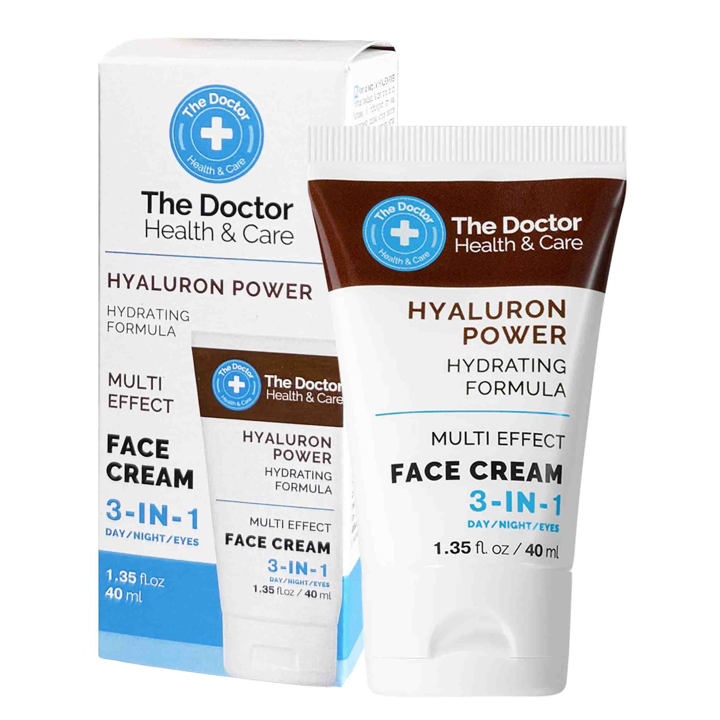 "The Doctor" Gesichtscreme 3-in-1 "Hyaluron Power", feuchtigskeitsspendende Formel, 40 ml