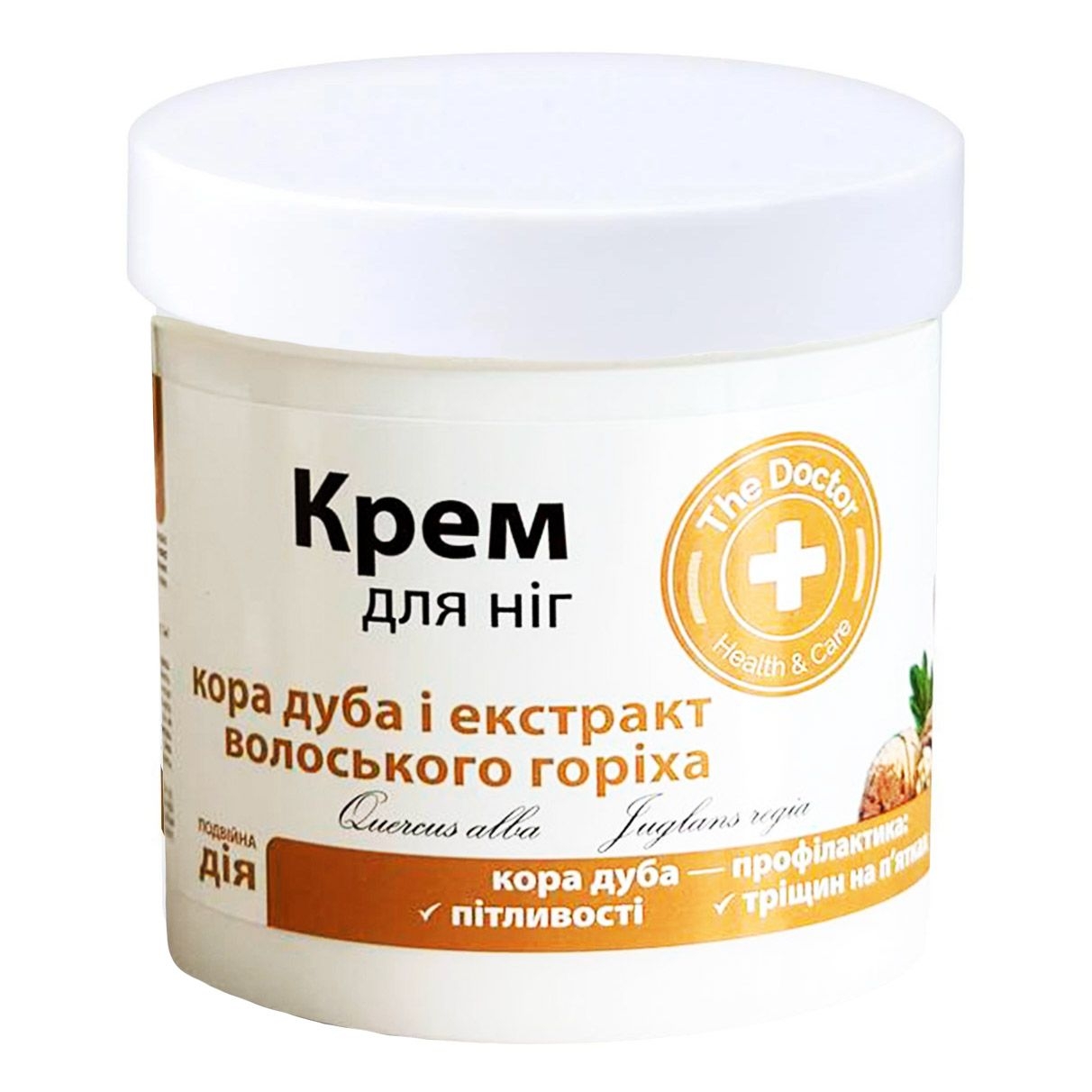 Крем для ног, "Домашний доктор", 250 мл, "Кора дуба и экстракт грецкого ореха"