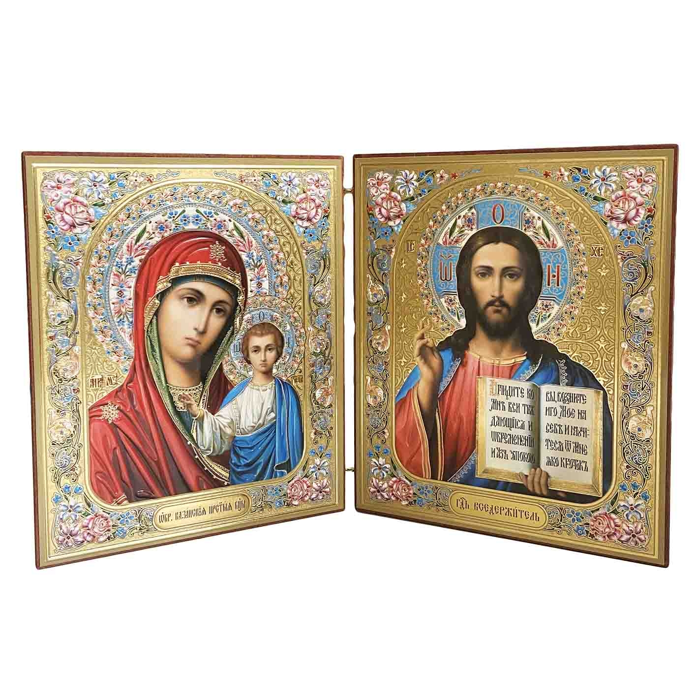 Складень деревянный, двойной-большой, 15х18 см