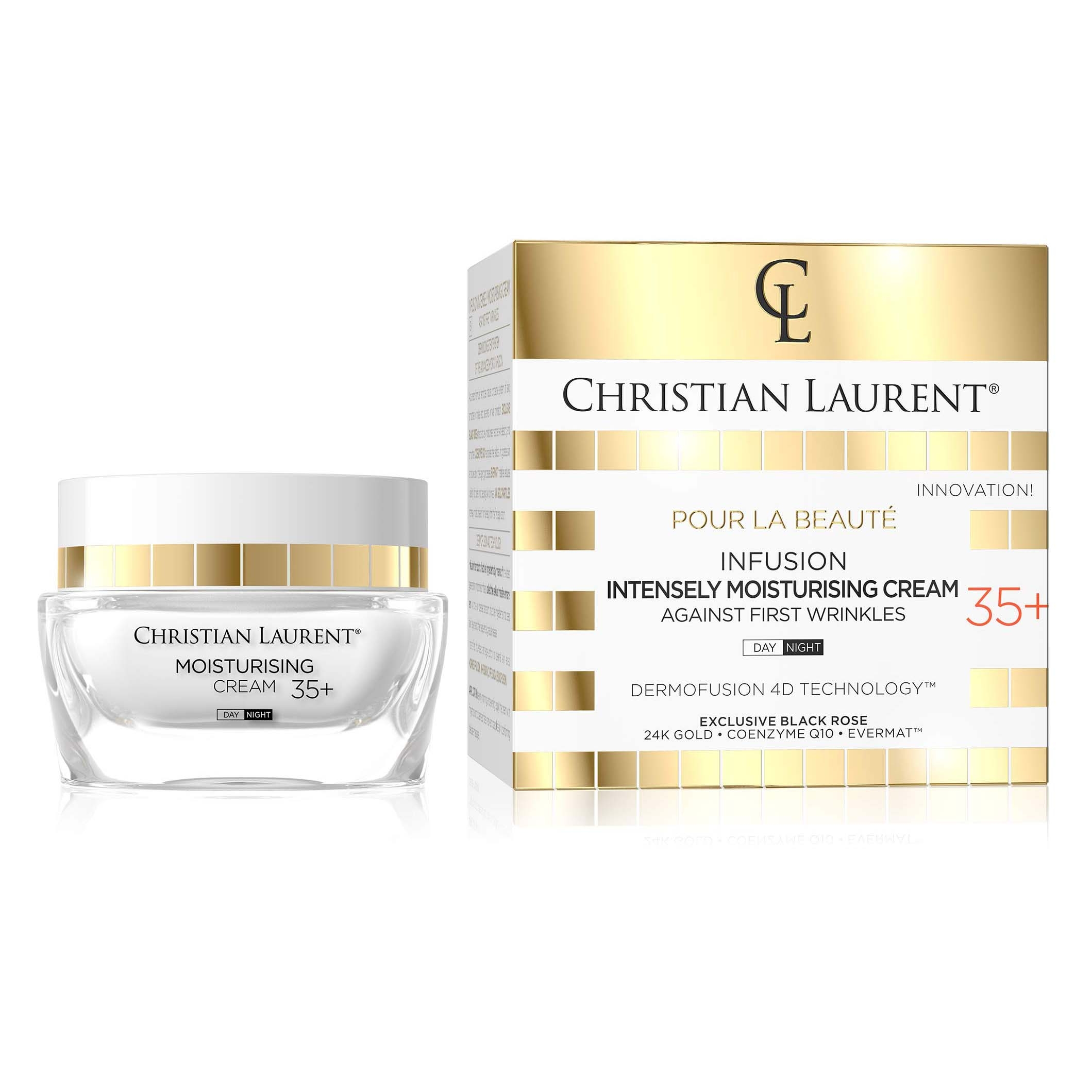 Christian Laurent, Pour La Beaute Intensiv feuchtigkeitsspendende Infusionscreme für erste Falten für Tag und Nacht, 35+, 50 ml