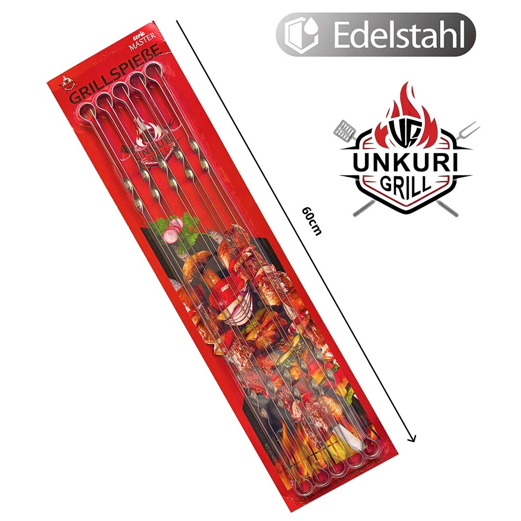 Grillspieße "Master", 60см х 1см x 1,5 мм, 10 St.