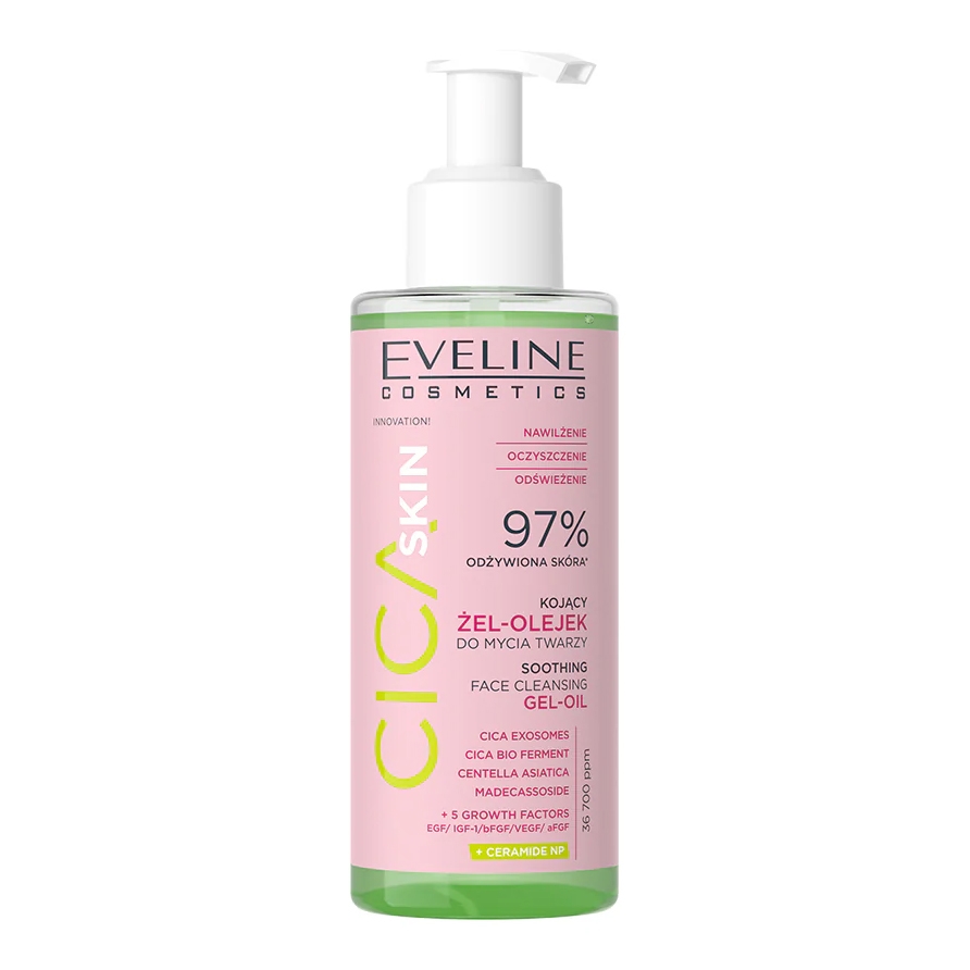 Eveline - Cica Skin Gesichtsgelöl reinigendes und beruhigendes, 145 ml