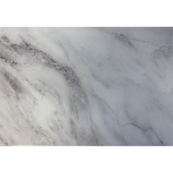 Schneidebrett-Abstell/Serviertablett aus Glas "Белый мрамор", 20x30 cm (N26)