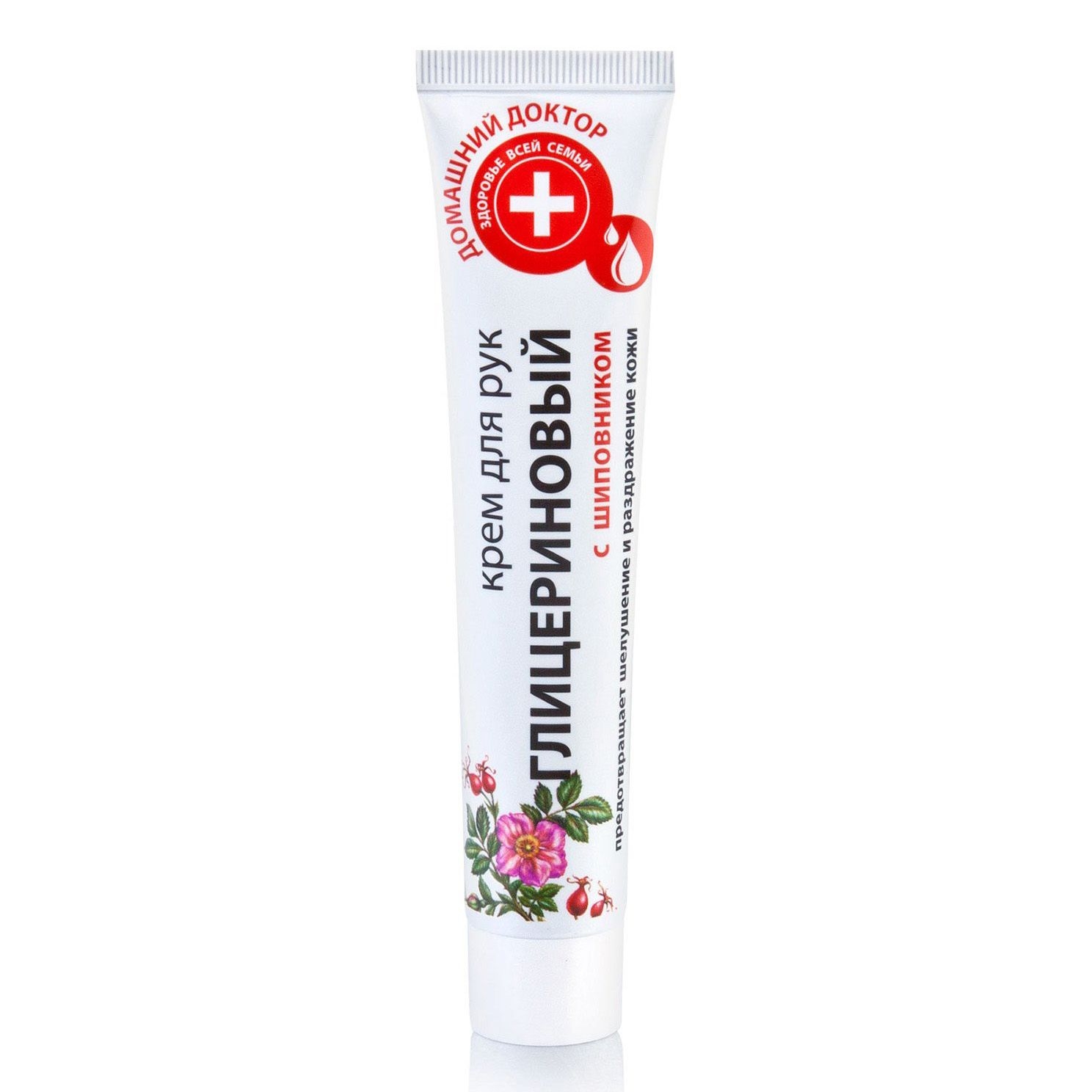 "Domaschnij Doktor" Handcreme, "Glycerincreme mit Hagebutte", 42 ml