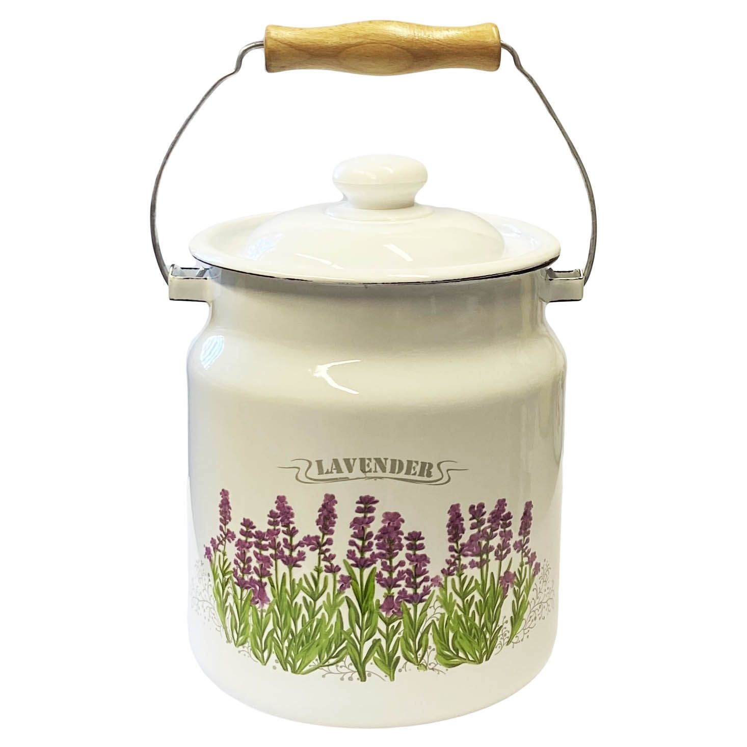 Transportkanne, emailliert, 3,5 L "Lavender"