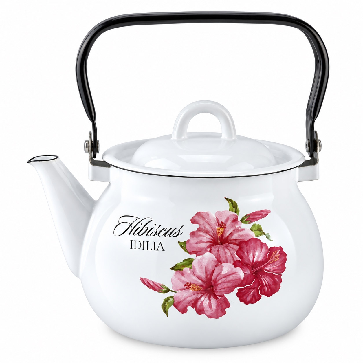 Teekanne, emailliert, 2,5 L "Hibiskus Idilia"