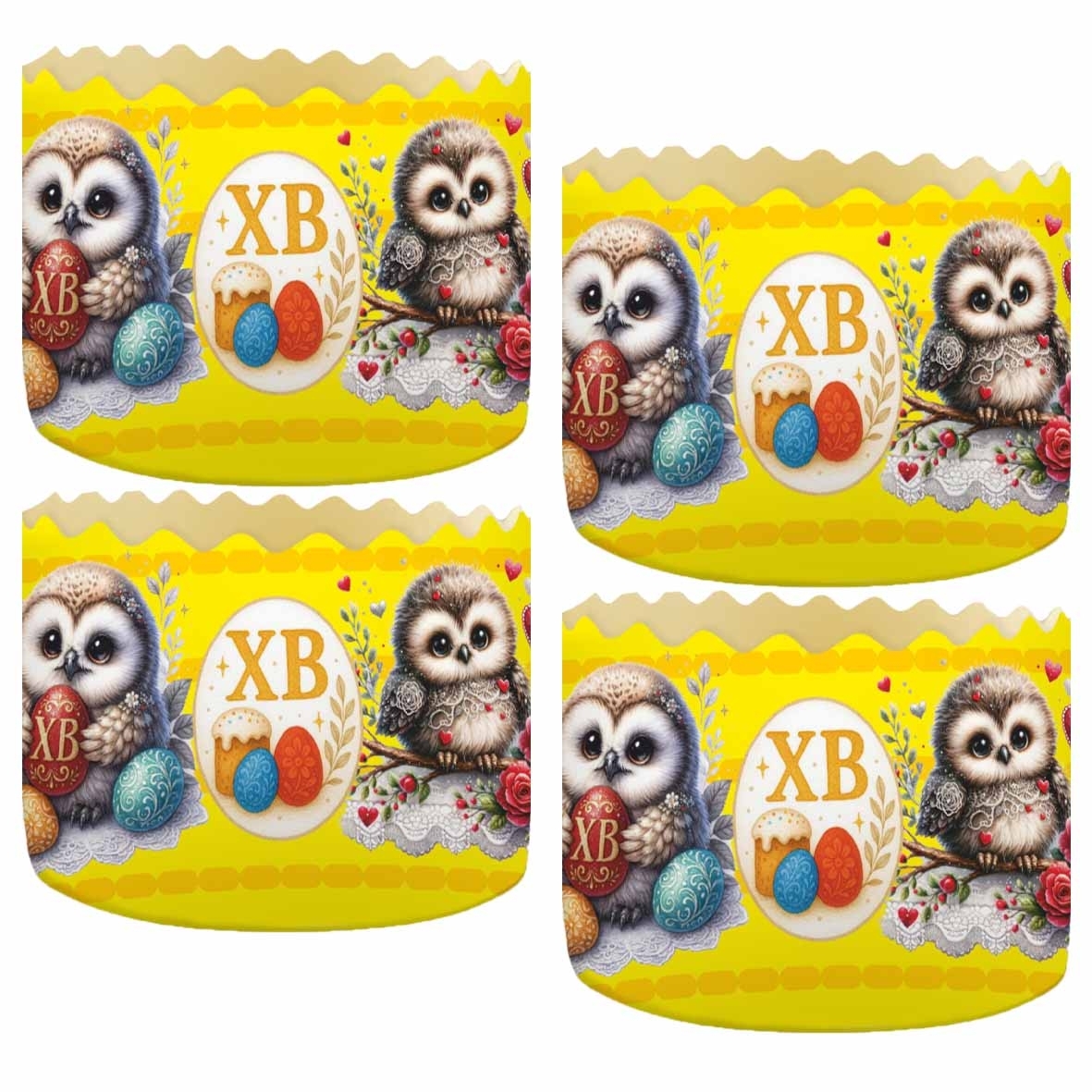 Backform für Osterkuchen "Eulen", 500 g, 130х85 mm (10)