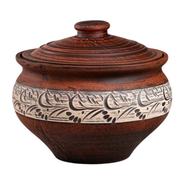 Keramiktopf, Roter Ton, matt, 2,5 L (23625)